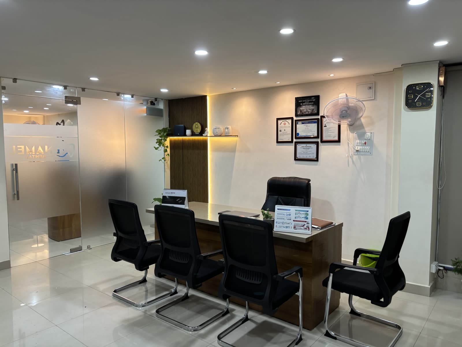 Consultation room at Enamel Dental, Argora.