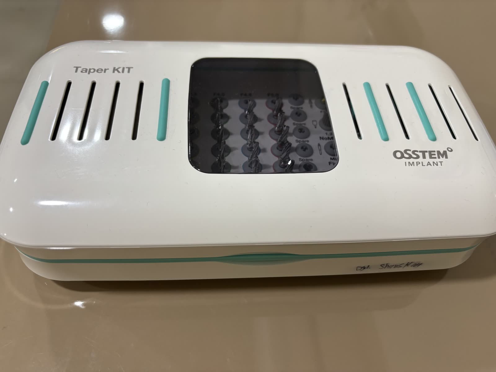 Osstem implant kit at Enamel Dental Clinic.